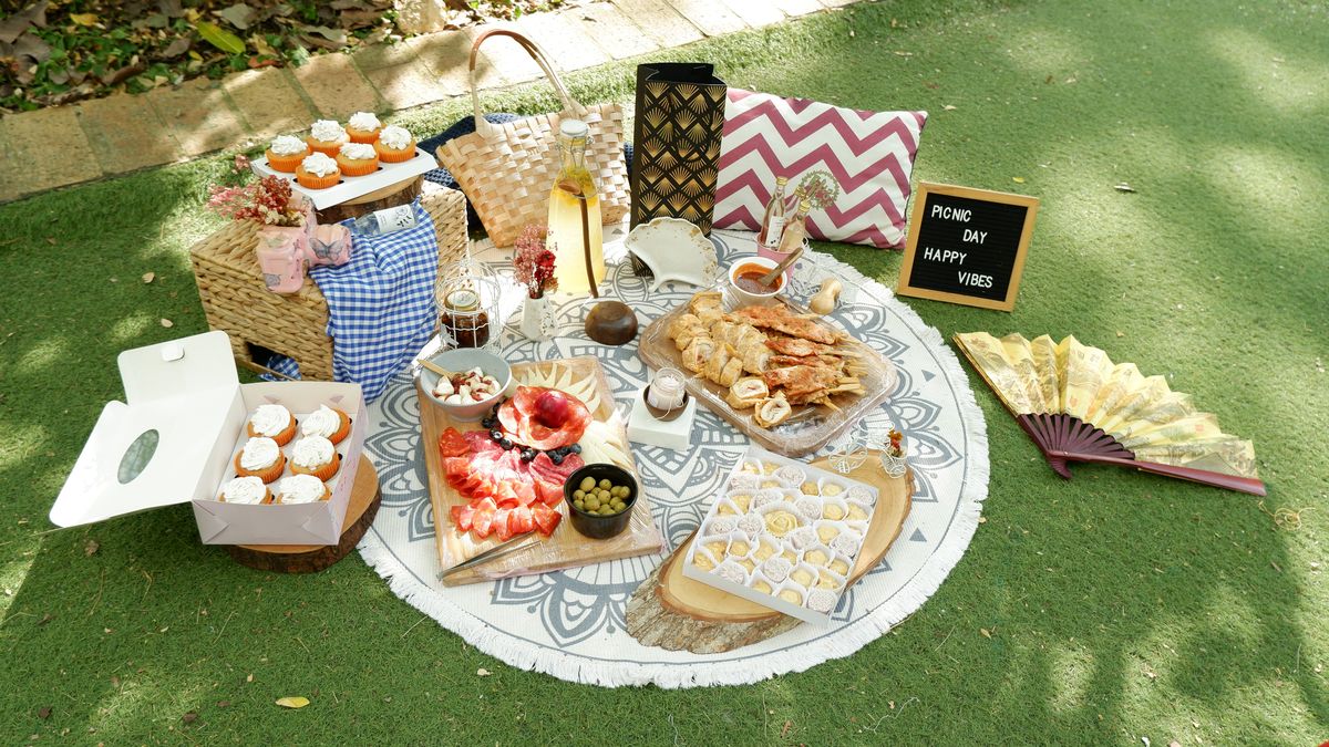 Mesa dulce estilo picnic